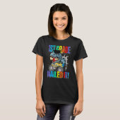 1ste graad Nailed IT Monster Truck Dinosaur T-shirt (Voorkant volledig)
