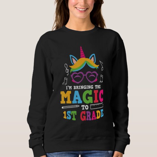 1ste graad Unicorn Magische 1ste Grade Trui (Voorkant)