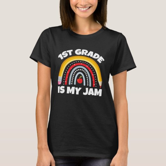 1STE GRADE IS MIJN JAM First Day Back to School Te T-shirt (Voorkant)