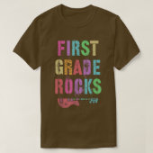 1ste GRADE ROCKS Student leraar team Rockstar FIRS T-shirt (Design voorkant)