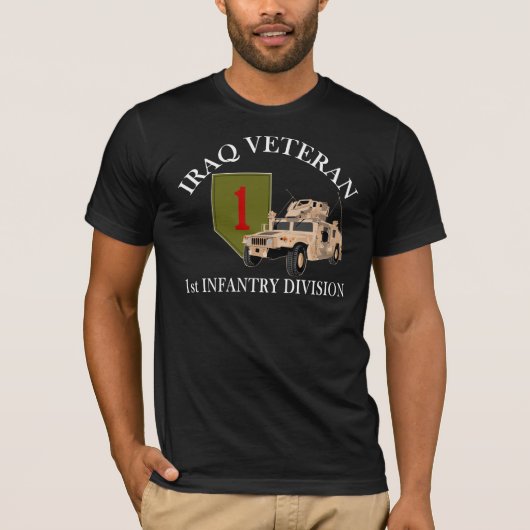 1ste ID Irak - Humvee T-shirt (Voorkant)