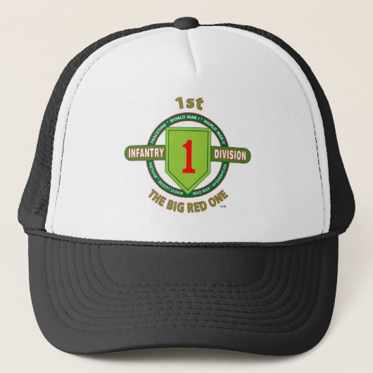 1STE INFANTRY DIVISION "THE BIG RED ONE" TRUCKER PET (Voorkant)