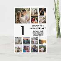 1ste Jubileum 13 Foto Collage Black en White