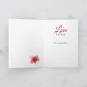 1ste Jubileum Floral Lily Kaart (Binnen)