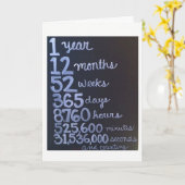 1ste JUBILEUM OP MIJN LIEFJE "VOOR DE REST VAN ONZ Kaart (Gele Bloem)