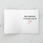 1ste JUBILEUM OP MIJN LIEFJE "VOOR DE REST VAN ONZ Kaart (Binnen)