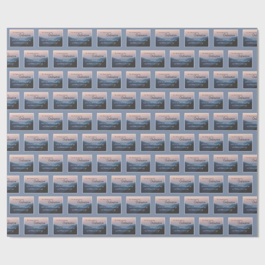 1ste Jubileum van de coördinatiecongraten Cadeaupapier (Vlak)