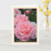 1ste Jubileum van de Weddenschap wenst elegante ro Kaart (Gele Bloem)