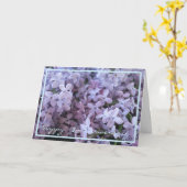 1ste Jubileum van de Weddenschap wenst Lila legant Kaart (Gele Bloem)