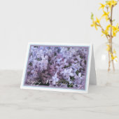 1ste Jubileum van de Weddenschap wenst Lila legant Kaart (Gele Bloem)