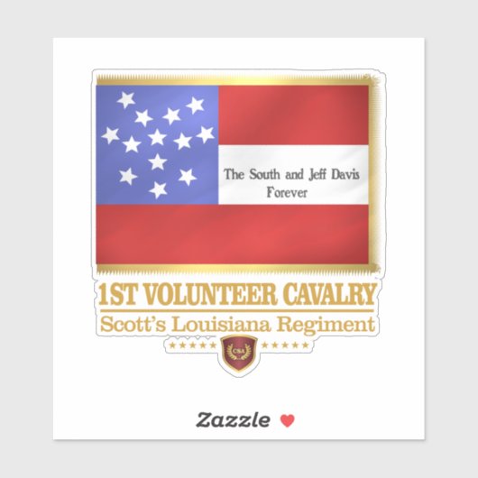 1ste Louisiana Cavalry Sticker (Vel)