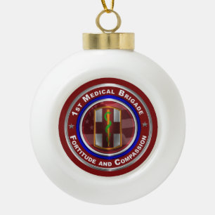 1ste medisch brigade in Keepomwille Keramische Bal Ornament