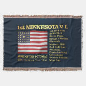 1ste Minnesota-vrijwilliger (BH) Deken (Voorkant)