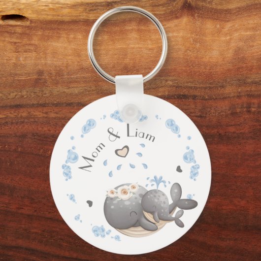 1ste Moederdag, naam, eerste moederdag Sleutelhanger (Voorkant)