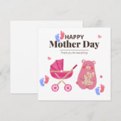 1ste Moederdag - Speciale dochter - Baby (Voorkant / Achterkant)