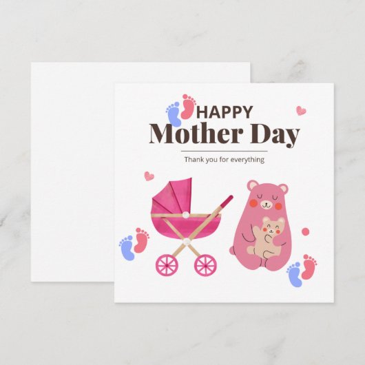 1ste Moederdag - Speciale dochter - Baby (Voorkant / Achterkant)