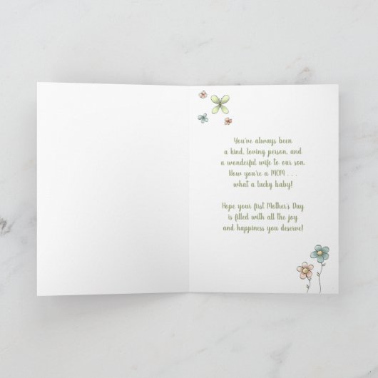 1ste Moederdag - Speciale dochter in de wet Kaart (Binnen)