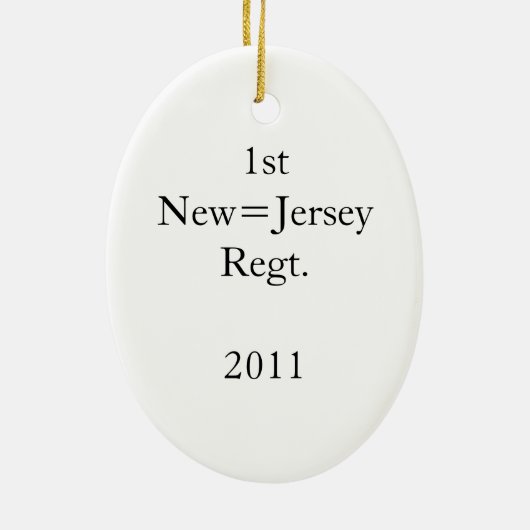 1ste NJ Regt Ornament 2011 (Achterkant)