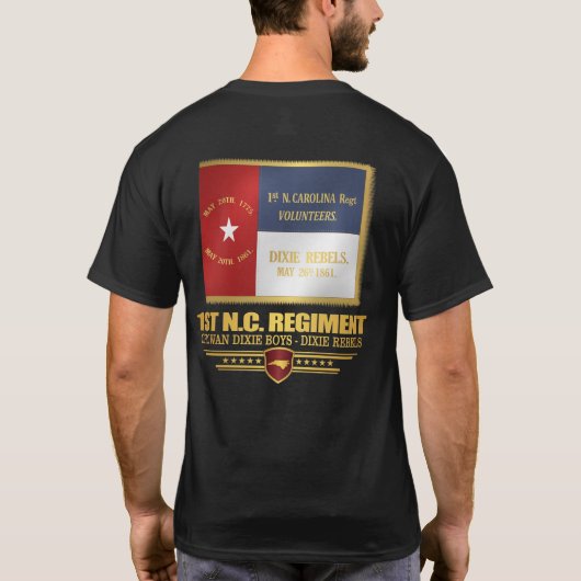 1ste North Carolina Volunteer Infantry T-shirt (Achterkant)