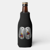 1ste pantserdivisie "1ste AD  Labels" Flesjeskoeler (Fles Voorkant)