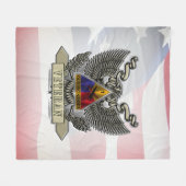 1ste pantserdivisie veteraan fleece deken (Voorkant (Horizontaal))