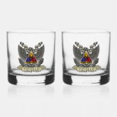 1ste pantserdivisie veteraan whisky glas (Voorkant)