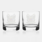1ste pantserdivisie veteraan whisky glas (Achterkant)