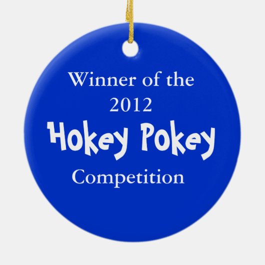 1ste plaats Ribbon Medallion Keramisch Ornament (Achterkant)