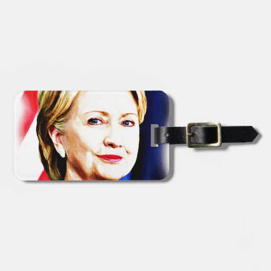 1ste President van de Vrouw Hillary Clinton 2016_ Bagagelabel (Voorkant horizontaal)
