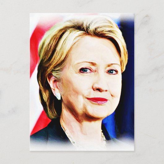 1ste President van de Vrouw Hillary Clinton 2016_ Briefkaart (Voorkant)