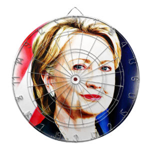 1ste President van de Vrouw Hillary Clinton 2016_ Dartbord