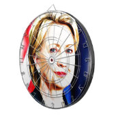 1ste President van de Vrouw Hillary Clinton 2016_ Dartbord (Voorkant Rechts)