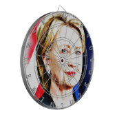1ste President van de Vrouw Hillary Clinton 2016_ Dartbord (Voorkant Links)