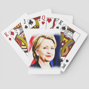 1ste President van de Vrouw Hillary Clinton 2016_ Speelkaarten
