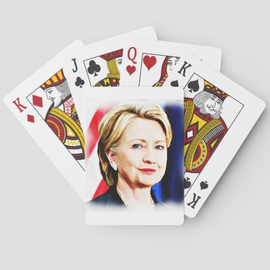 1ste President van de Vrouw Hillary Clinton 2016_ Speelkaarten (Achterkant)