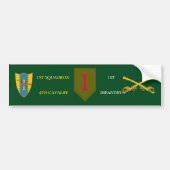 1STE SQDN 4TH CAVALRY 1ST INFANTRY BUMPERSTICKER (Voorkant)