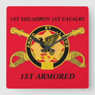 1STE SQUADRON 1ST CAVALRY 1ST ARMORED CLOCK VIERKANTE KLOK