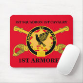 1STE SQUADRON 1ST CAVALRY 1ST ARMORED MOUSEPAD MUISMAT (Met muis)