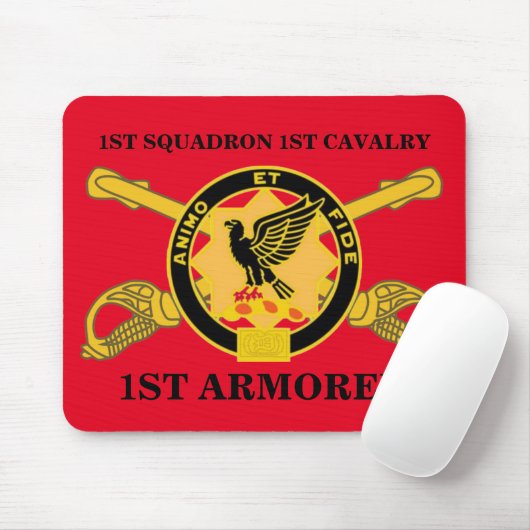 1STE SQUADRON 1ST CAVALRY 1ST ARMORED MOUSEPAD MUISMAT (Met muis)