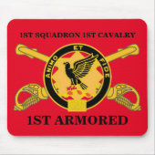 1STE SQUADRON 1ST CAVALRY 1ST ARMORED MOUSEPAD MUISMAT (Voorkant)