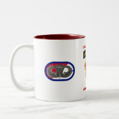 1STE SQUADRON 40th CAVALRY-Mok Tweekleurige Koffiemok (Links)