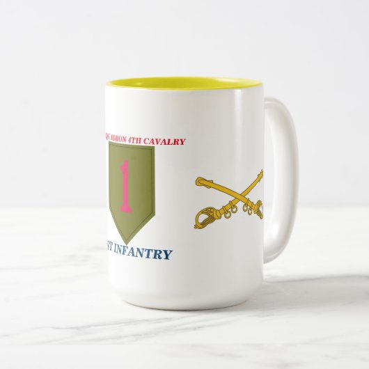 1STE SQUADRON 4E CAVALRY 1ST INFANTRY MOK (Voorkant rechts)