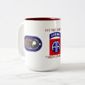 1STE SQUADRON 73RD CAVALRY-MOK TWEEKLEURIGE KOFFIEMOK (Voorkant links)