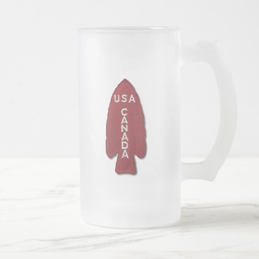 1ste SSF Special Service Force Devil's Brigade Vet Matglas Bierpul (Rechts)