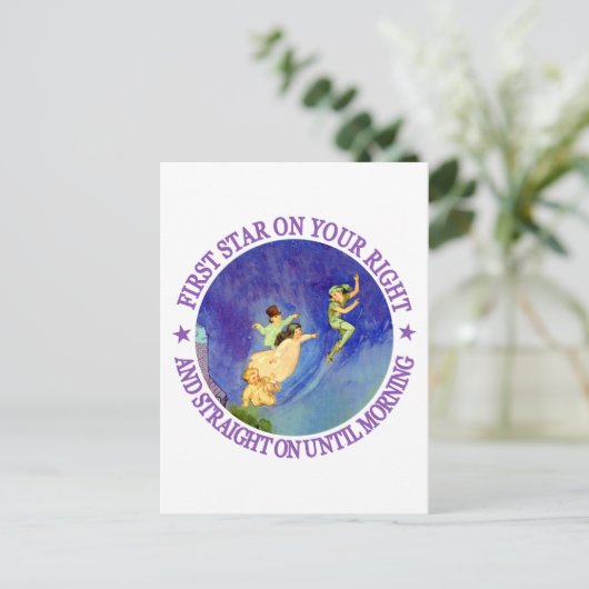 1STE STAR rechts, RECHTSTREEKS TOT MORGEN Briefkaart (Staand voorkant)
