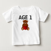 1STE TWEEDE DAG TEDDY BEAR BABY T-SHIRT (Voorkant)