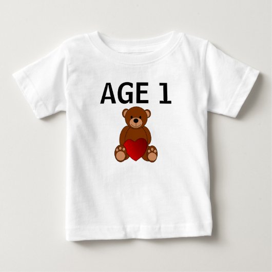 1STE TWEEDE DAG TEDDY BEAR BABY T-SHIRT (Voorkant)