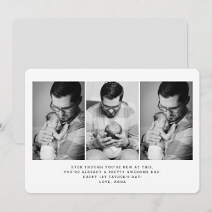 1ste Vaderdag 3 Foto Wenskaart Kaart