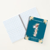 1ste verjaardag Blauwgroen Foto Geel Boest van de  Notitieboek (Binnen)