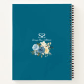 1ste verjaardag Blauwgroen Foto Geel Boest van de  Notitieboek (Achterkant)